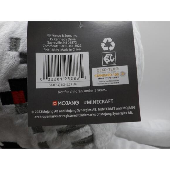 NWT Official Minecraft Jinx Mojang White Ghast Ghost Pillow 15” Plush - Picture 3 of 8